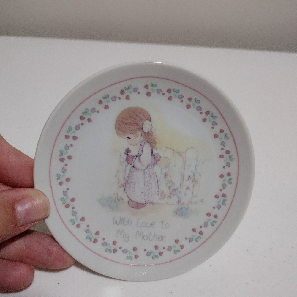 3 for $35 Precious Moments "with love to my mother" mini plate